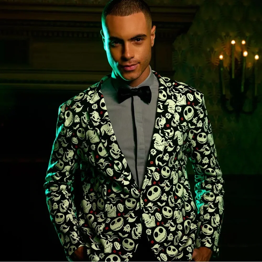 The Nightmare Before Christmas Jack Glow-in-the-Dark Jacket for Adults S/M
